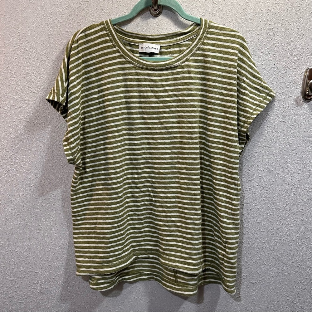 Gibson Latimer Cotton Blend Short Sleeve GreenTop XL